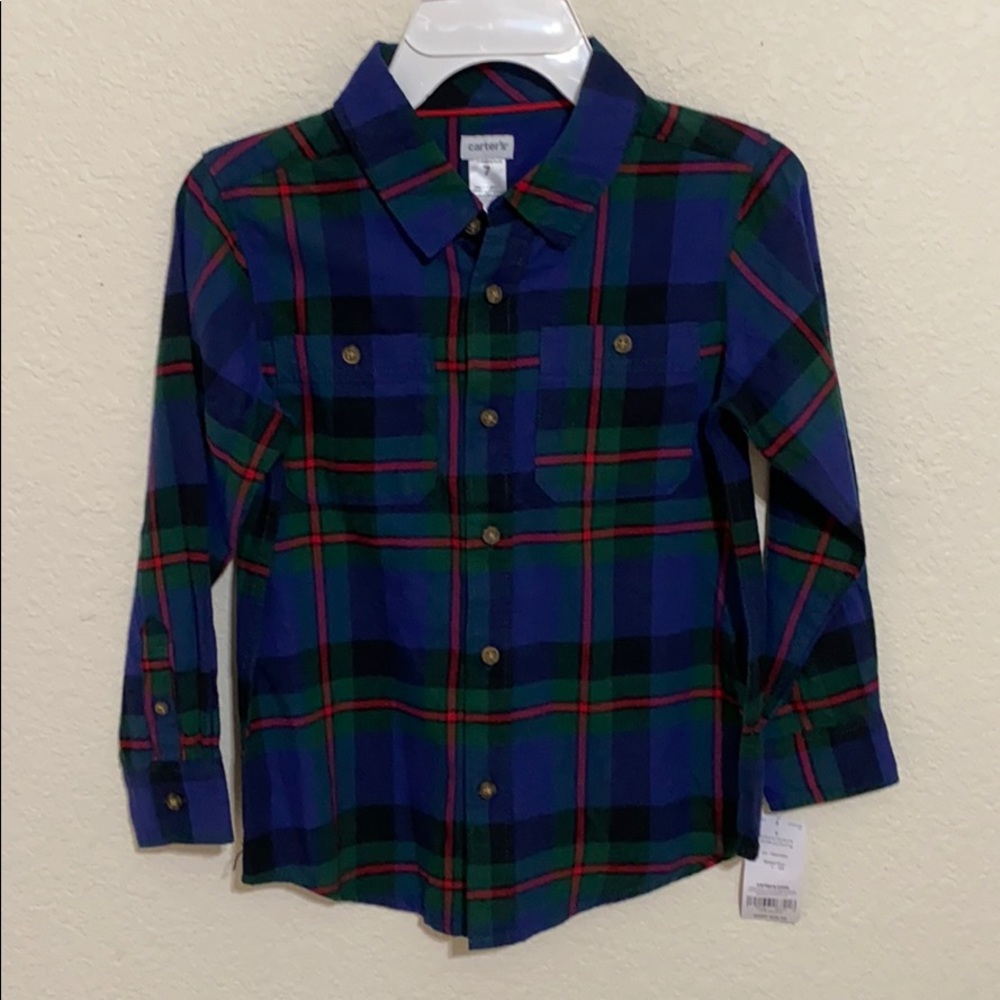 New Boy’s Carter’s long sleeve button down shirt
